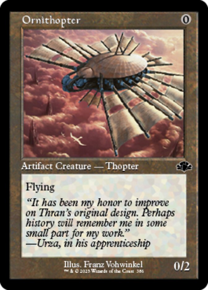 Ornithopter (Retro) [Dominaria Remastered] | The Clever Kobold