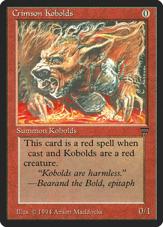 Crimson Kobolds [Legends] | The Clever Kobold