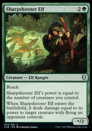 Sharpshooter Elf [Commander Legends: Battle for Baldur's Gate] | The Clever Kobold