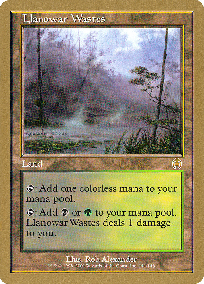 Llanowar Wastes (Jan Tomcani) [World Championship Decks 2001] | The Clever Kobold