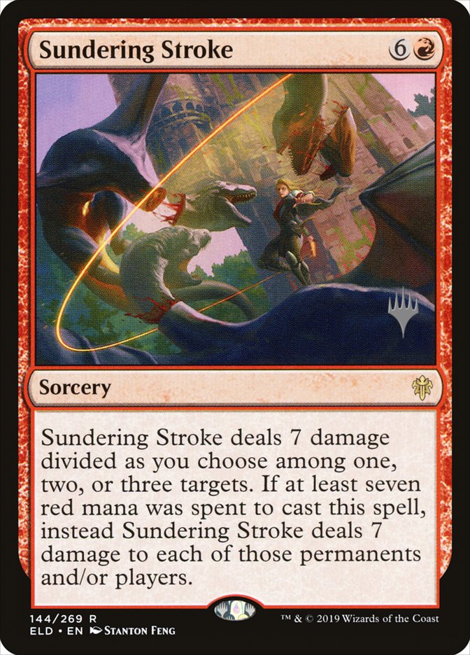 Sundering Stroke (Promo Pack) [Throne of Eldraine Promos] | The Clever Kobold