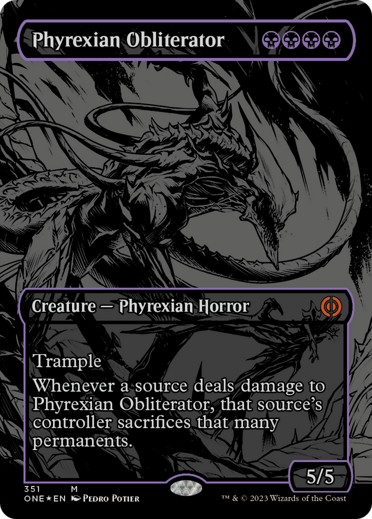 Phyrexian Obliterator (Oil Slick Raised Foil) [Phyrexia: All Will Be One] | The Clever Kobold