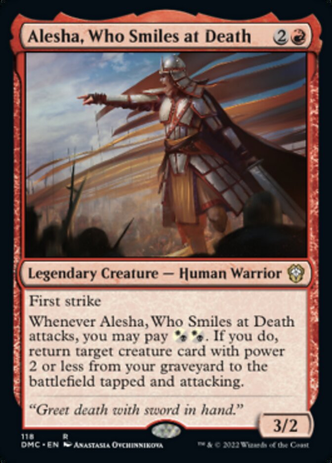 Alesha, Who Smiles at Death [Dominaria United Commander] | The Clever Kobold