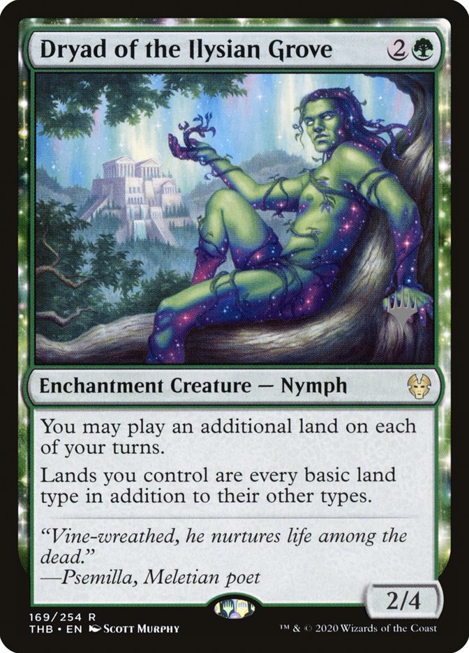 Dryad of the Ilysian Grove (Promo Pack) [Theros Beyond Death Promos] | The Clever Kobold