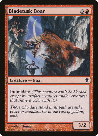 Bladetusk Boar [Zendikar] | The Clever Kobold