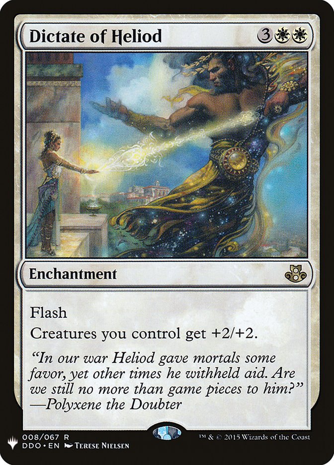 Dictate of Heliod [Mystery Booster] | The Clever Kobold