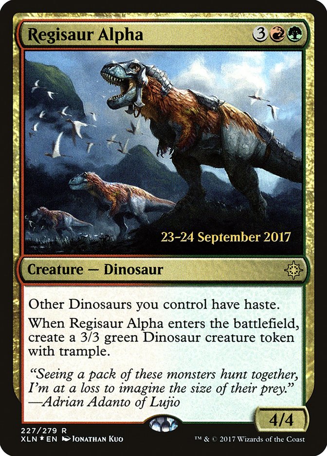 Regisaur Alpha  [Ixalan Prerelease Promos] | The Clever Kobold