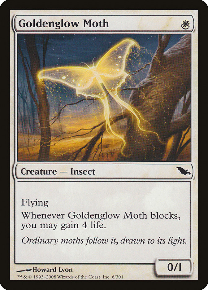 Goldenglow Moth [Shadowmoor] | The Clever Kobold