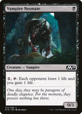 Vampire Neonate [Core Set 2019] | The Clever Kobold