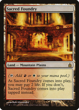 Sacred Foundry [Ravnica: City of Guilds] | The Clever Kobold