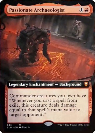 Passionate Archaeologist (Extended Art) [Commander Legends: Battle for Baldur's Gate] | The Clever Kobold