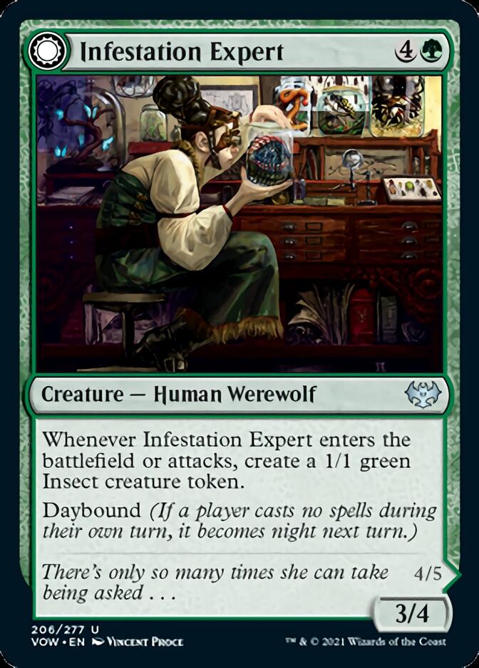 Infestation Expert // Infested Werewolf [Innistrad: Crimson Vow] | The Clever Kobold