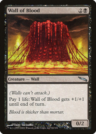 Wall of Blood [Mirrodin] | The Clever Kobold