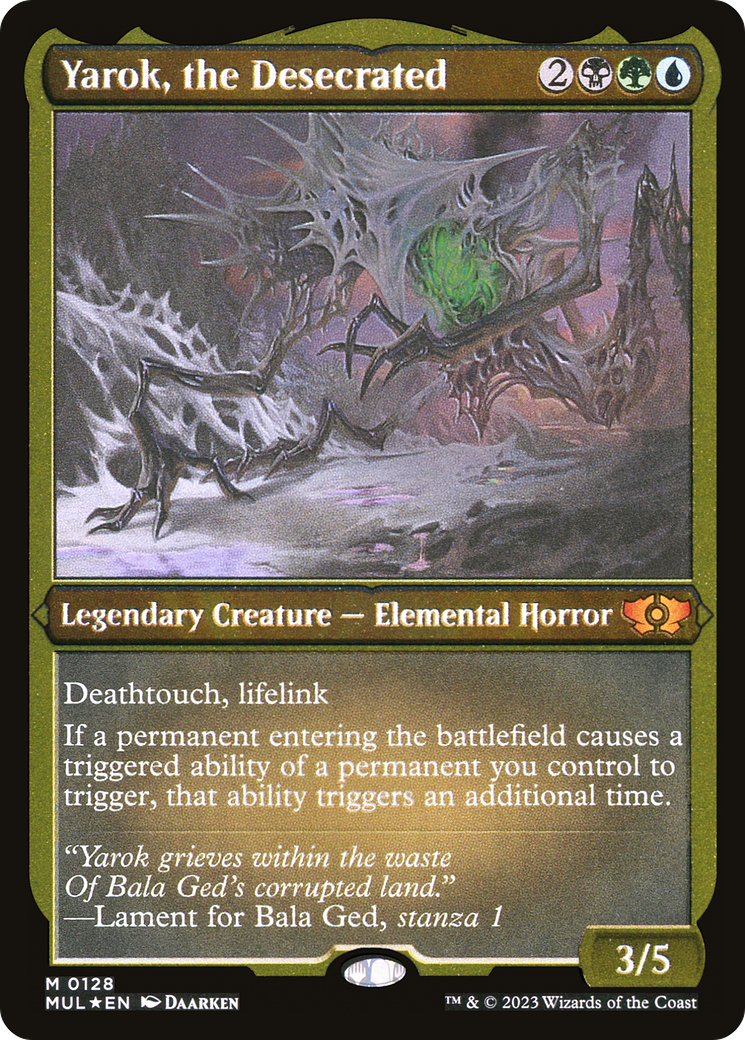 Yarok, the Desecrated (Foil Etched) [Multiverse Legends] | The Clever Kobold