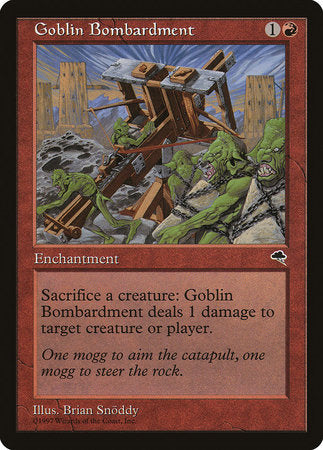 Goblin Bombardment [Tempest] | The Clever Kobold