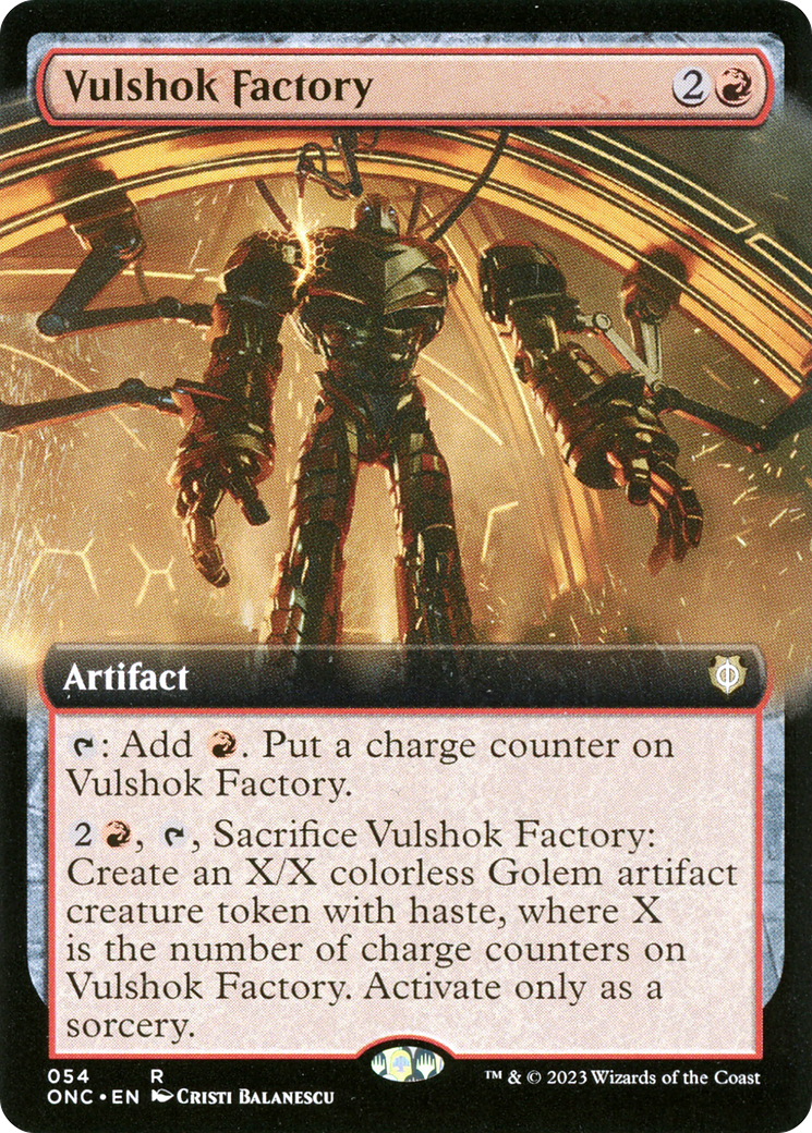 Vulshok Factory (Extended Art) [Phyrexia: All Will Be One Commander] | The Clever Kobold