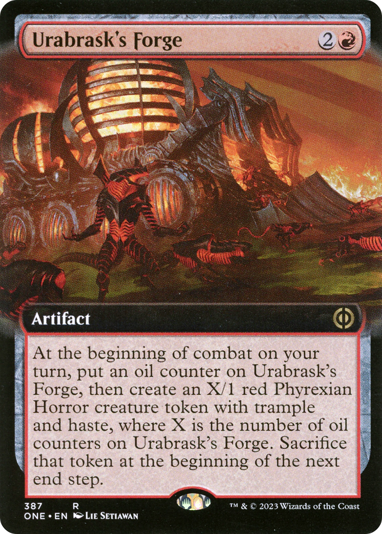 Urabrask's Forge (Extended Art) [Phyrexia: All Will Be One] | The Clever Kobold