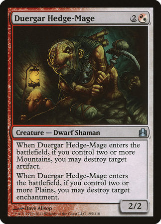 Duergar Hedge-Mage [Commander 2011] | The Clever Kobold