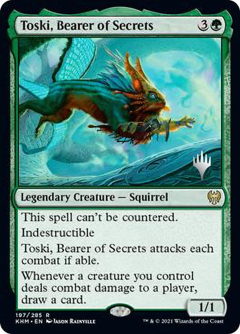 Toski, Bearer of Secrets (Promo Pack) [Kaldheim Promos] | The Clever Kobold