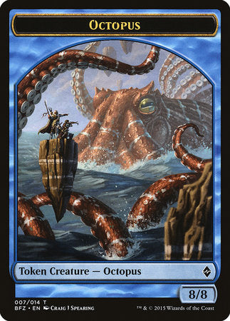 Octopus Token [Battle for Zendikar Tokens] | The Clever Kobold