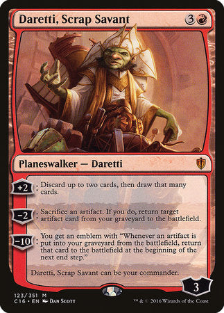 Daretti, Scrap Savant [Commander 2016] | The Clever Kobold