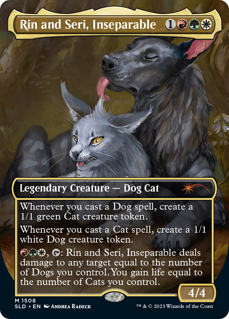 Rin and Seri, Inseparable (1508) // Rin and Seri, Inseparable [Secret Lair Commander Deck: Raining Cats and Dogs] | The Clever Kobold