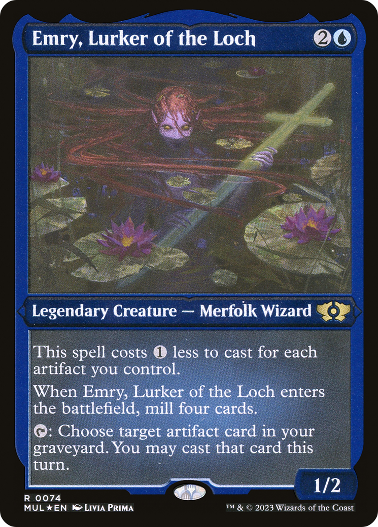 Emry, Lurker of the Loch (Foil Etched) [Multiverse Legends] | The Clever Kobold