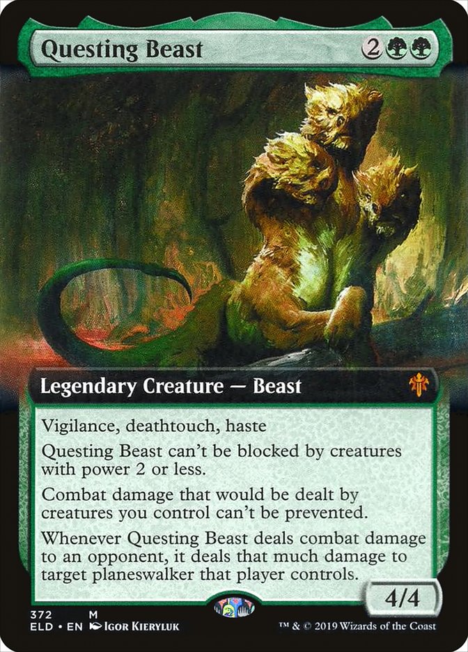 Questing Beast (Extended Art) [Throne of Eldraine] | The Clever Kobold