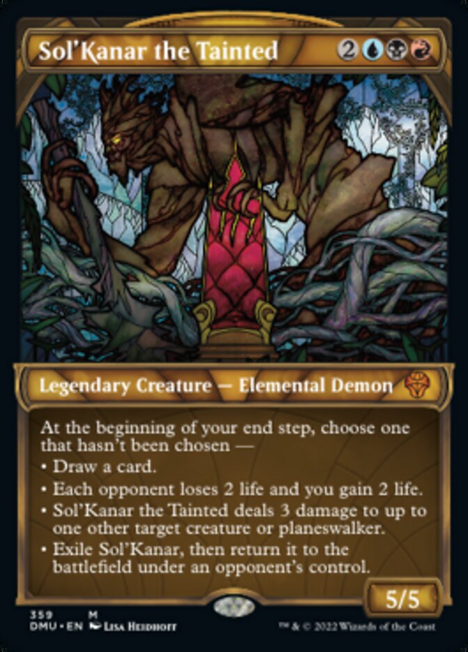 Sol'Kanar the Tainted (Showcase Textured) [Dominaria United] | The Clever Kobold