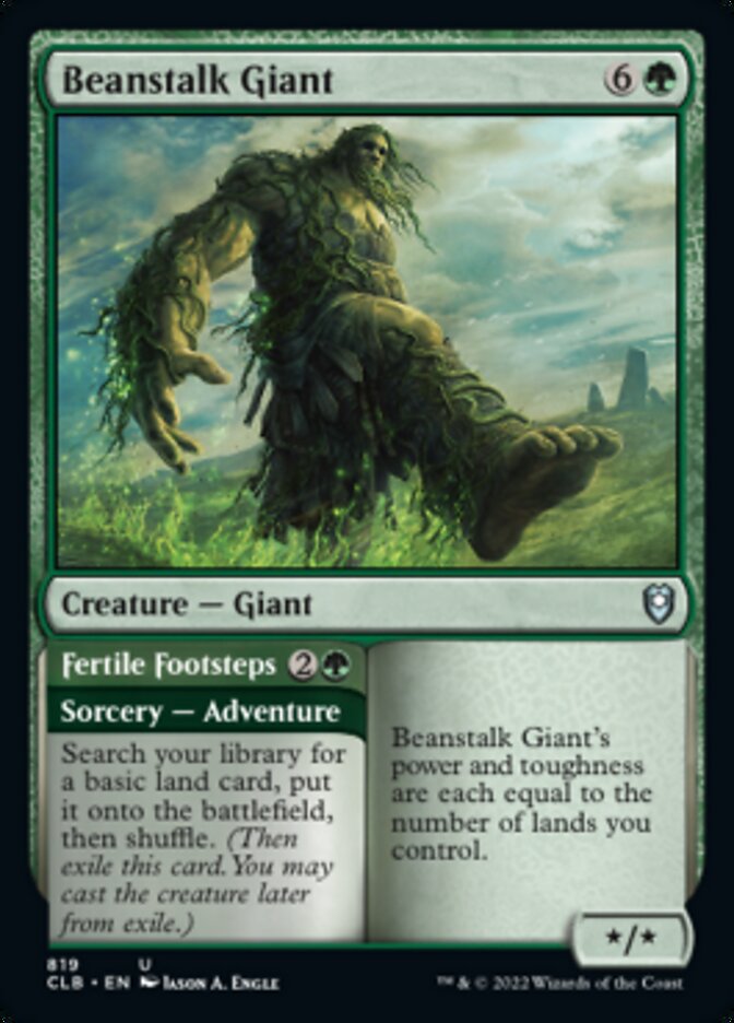 Beanstalk Giant // Fertile Footsteps [Commander Legends: Battle for Baldur's Gate] | The Clever Kobold