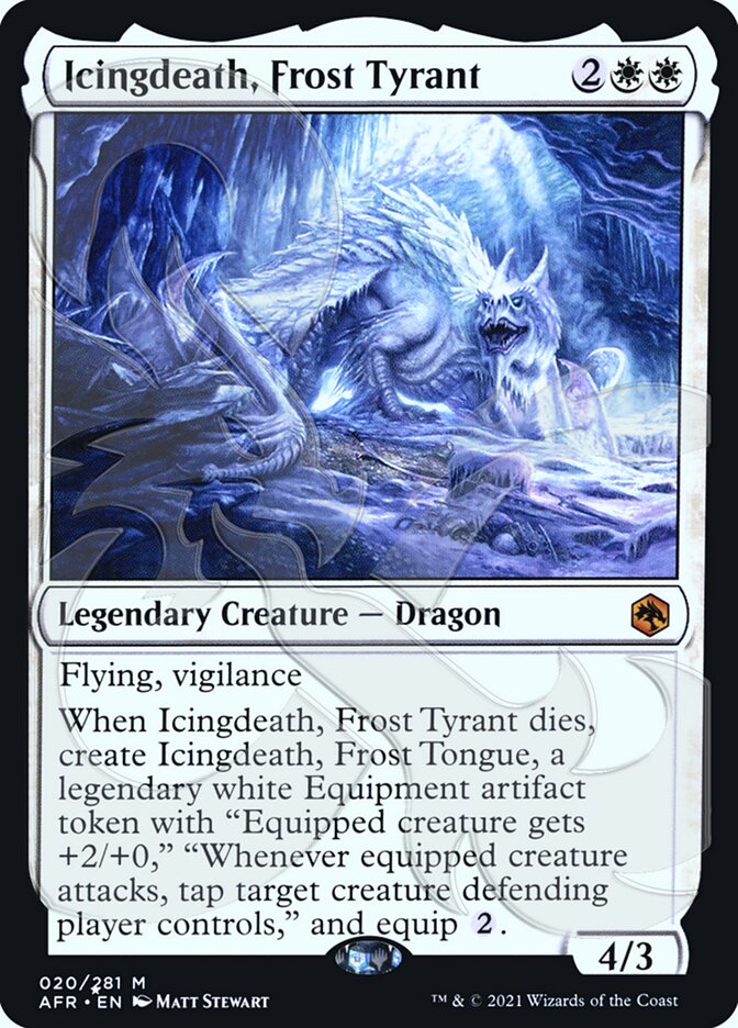 Icingdeath, Frost Tyrant (Ampersand Promo) [Dungeons & Dragons: Adventures in the Forgotten Realms Promos] | The Clever Kobold