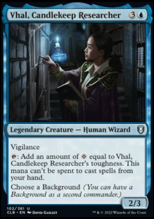 Vhal, Candlekeep Researcher [Commander Legends: Battle for Baldur's Gate] | The Clever Kobold