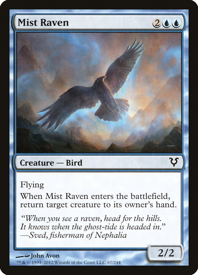 Mist Raven [Avacyn Restored] | The Clever Kobold
