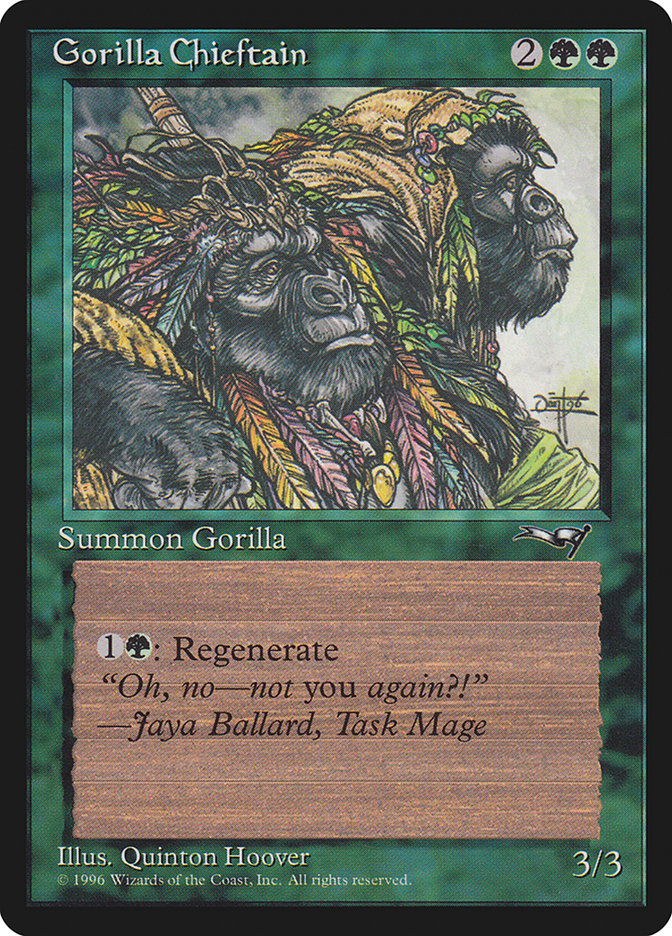 Gorilla Chieftain (Two Gorilla Art) [Alliances] | The Clever Kobold