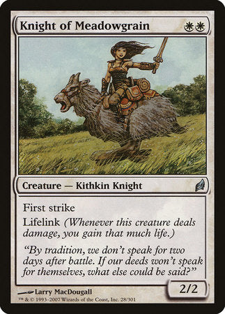 Knight of Meadowgrain [Lorwyn] | The Clever Kobold