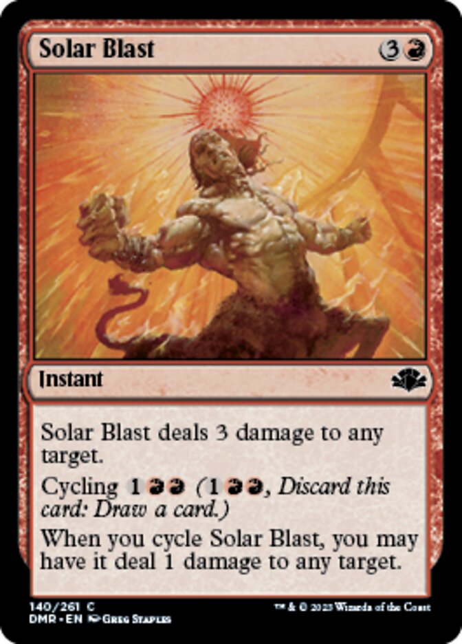 Solar Blast [Dominaria Remastered] | The Clever Kobold