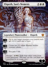 Elspeth, Sun's Nemesis (Borderless) [Theros Beyond Death] | The Clever Kobold