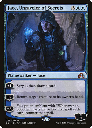 Jace, Unraveler of Secrets [Shadows over Innistrad] | The Clever Kobold