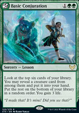 Basic Conjuration (Promo Pack) [Strixhaven: School of Mages Promos] | The Clever Kobold