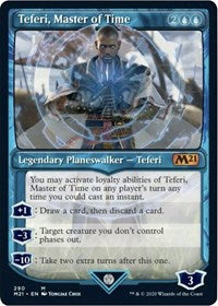 Teferi, Master of Time (Showcase) (290) [Core Set 2021] | The Clever Kobold