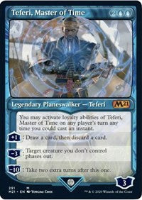 Teferi, Master of Time (Showcase) (291) [Core Set 2021] | The Clever Kobold