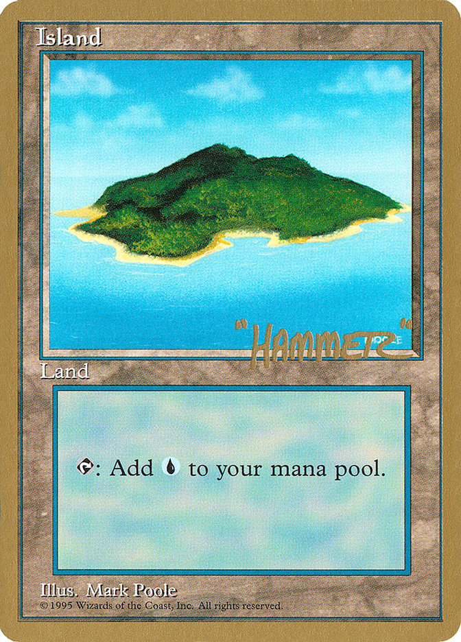 Island (shr367) (Shawn "Hammer" Regnier) [Pro Tour Collector Set] | The Clever Kobold