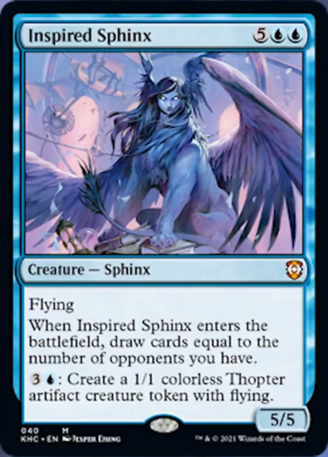 Inspired Sphinx [Kaldheim Commander] | The Clever Kobold