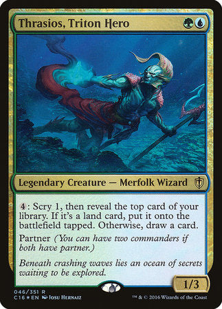 Thrasios, Triton Hero [Commander 2016] | The Clever Kobold