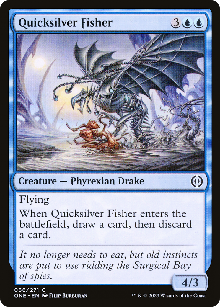 Quicksilver Fisher [Phyrexia: All Will Be One] | The Clever Kobold