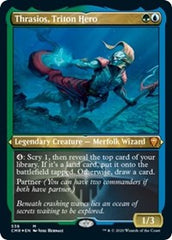 Thrasios, Triton Hero (Foil Etched) [Commander Legends] | The Clever Kobold