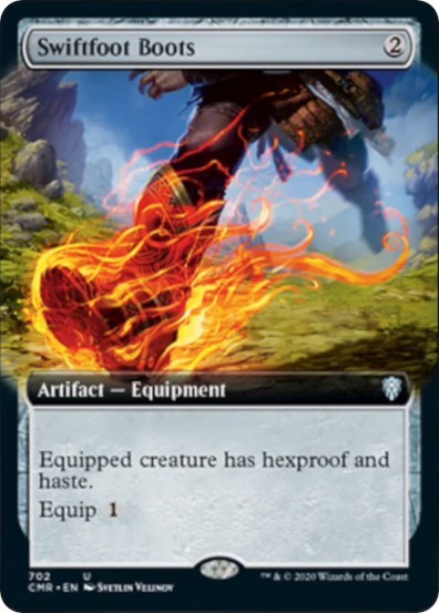 Swiftfoot Boots (Extended Art) [Commander Legends] | The Clever Kobold