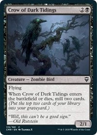 Crow of Dark Tidings [Commander Legends] | The Clever Kobold