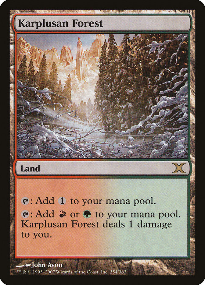 Karplusan Forest [Tenth Edition] | The Clever Kobold