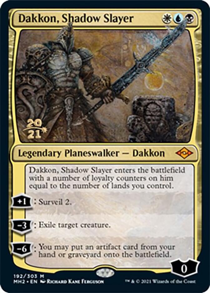 Dakkon, Shadow Slayer [Modern Horizons 2 Prerelease Promos] | The Clever Kobold